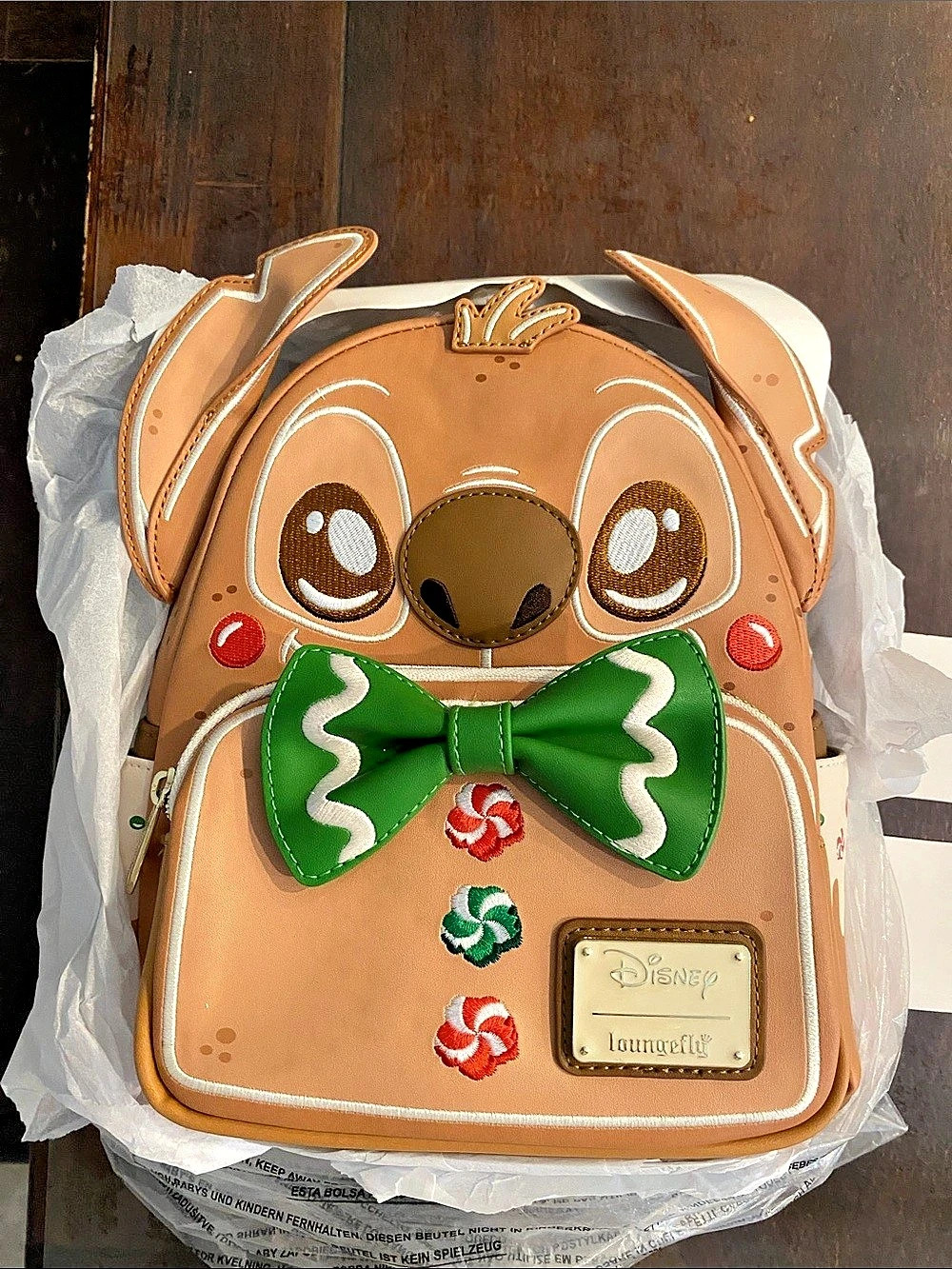Loungefly Disney Lilo & Stitch Scented Gingerbread Cosplay Mini Backpack Mini